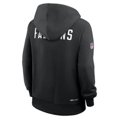 Atlanta Falcons Women's Throwback Sideline Standard Issue Dri-FIT Hoodie Black - Nike