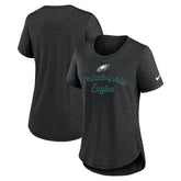 Philadelphia Eagles Women's Script Tri-Blend T-Shirt Black - Nike