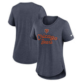 Chicago Bears Women's Script Tri-Blend T-Shirt Navy - Nike