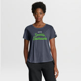 Seattle Seahawks Women's Script Tri-Blend T-Shirt College Navy - Nike