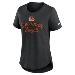 Cincinnati Bengals Women's Script Tri-Blend T-Shirt Black - Nike