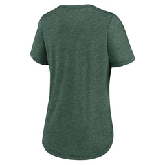 Green Bay Packers Women's Script Tri-Blend T-Shirt Green - Nike
