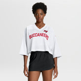 Tampa Bay Buccaneers Women's Primetime Cropped Mesh Dri-FIT Fashion Jersey White - Nike