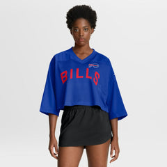 Buffalo Bills Women's Primetime Cropped Mesh Dri-FIT Fashion Jersey Royal - Nike
