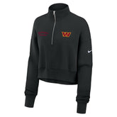 Washington Commanders Women's Primetime Phoenix Half-Zip Sweatshirt Black - Nike