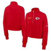 Kansas City Chiefs Women's Primetime Phoenix Half-Zip Sweatshirt Red - Nike