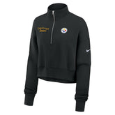 Pittsburgh Steelers Women's Primetime Phoenix Half-Zip Sweatshirt Black - Nike