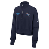 Tennessee Titans Women's Primetime Phoenix Half-Zip Sweatshirt Navy - Nike