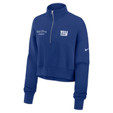 New York Giants Women's Primetime Phoenix Half-Zip Sweatshirt Royal - Nike