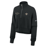 New Orleans Saints Women's Primetime Phoenix Half-Zip Sweatshirt Black - Nike