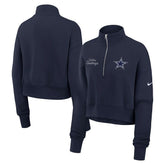 Dallas Cowboys Women's Primetime Phoenix Half-Zip Sweatshirt Navy - Nike