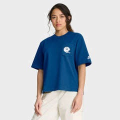 Indianapolis Colts Women's Rewind Pocket Boxy T-Shirt Royal - Nike