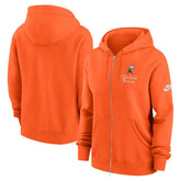 Cleveland Browns Women's Phoenix Rewind Full-Zip Hoodie Orange - Nike