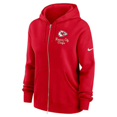 Kansas City Chiefs Women's Phoenix Rewind Full-Zip Hoodie Red - Nike
