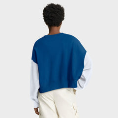 Indianapolis Colts Women's Oversized Color-Block Pullover Sweatshirt Royal - Nike