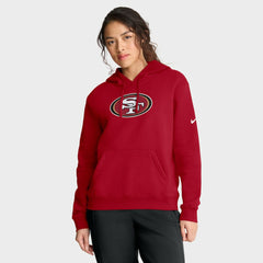San Francisco 49ers Women's Club Fleece Hoodie Scarlet - Nike