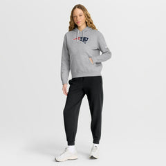New England Patriots Women's Club Fleece Hoodie Heather Gray - Nike
