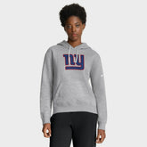New York Giants Women's Club Fleece Hoodie Heather Gray - Nike