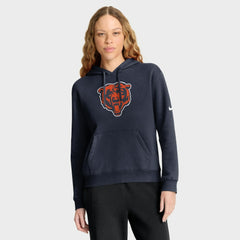 Chicago Bears Women's Club Fleece Hoodie Navy - Nike