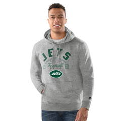 New York Jets Starter Pullover Hoodie Heather Gray - NFL