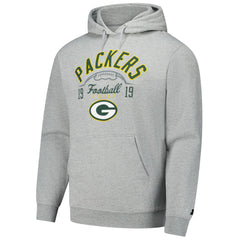 Green Bay Packers Starter Pullover Hoodie Heather Gray - NFL