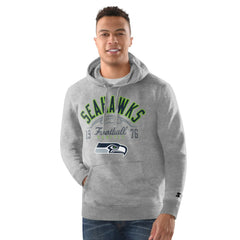Seattle Seahawks Starter Pullover Hoodie Heather Gray - NFL