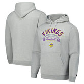 Minnesota Vikings Starter Pullover Hoodie Heather Gray - NFL