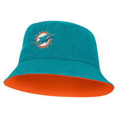 Miami Dolphins Strong Side Bucket Hat Aqua - Fanatics