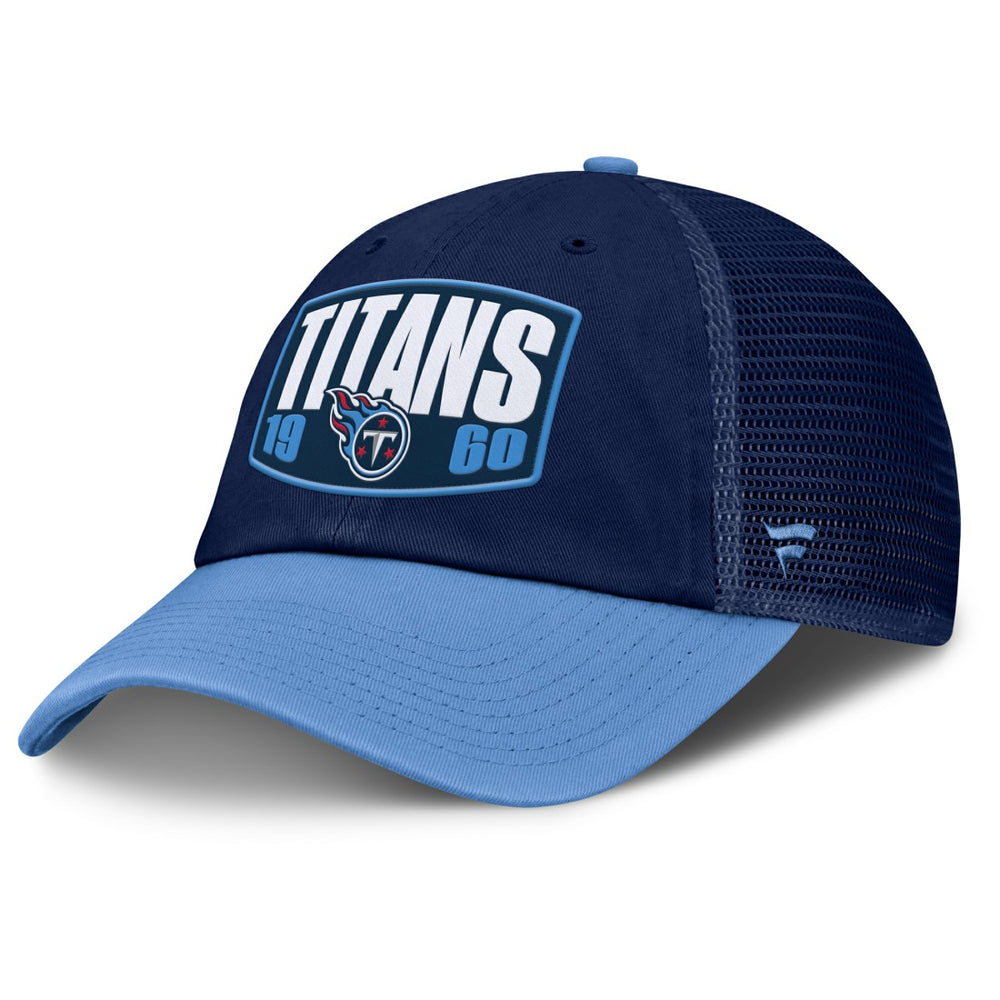 Tennessee Titans Franchise Trucker Adjustable Hat Navy/Light Blue - Fanatics