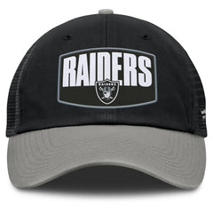 Las Vegas Raiders Franchise Trucker Adjustable Hat Black/Gray - Fanatics