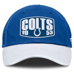 Indianapolis Colts Franchise Trucker Adjustable Hat Royal/White - Fanatics
