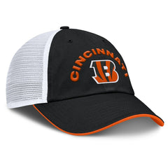 Cincinnati Bengals Reverse Trucker Adjustable Hat Black/White - Fanatics