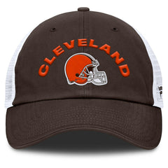 Cleveland Browns Reverse Trucker Adjustable Hat Brown/White - Fanatics