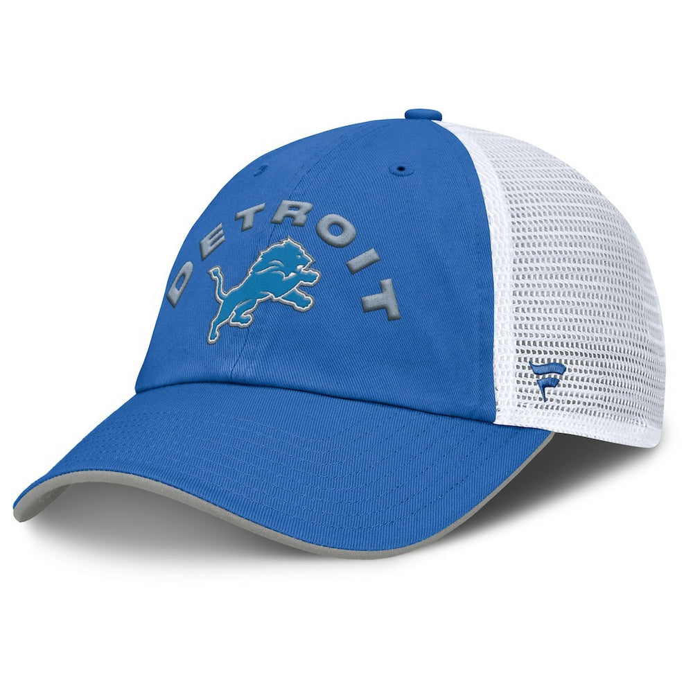 Detroit Lions Reverse Trucker Adjustable Hat Blue/White - Fanatics