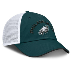 Philadelphia Eagles Reverse Trucker Adjustable Hat Midnight Green/White - Fanatics