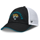 Jacksonville Jaguars Reverse Trucker Adjustable Hat Black/White - Fanatics