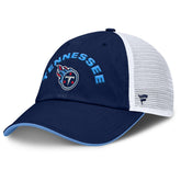 Tennessee Titans Reverse Trucker Adjustable Hat Navy/White - Fanatics