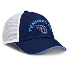 Tennessee Titans Reverse Trucker Adjustable Hat Navy/White - Fanatics