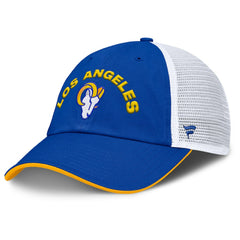 Los Angeles Rams Reverse Trucker Adjustable Hat Royal/White - Fanatics