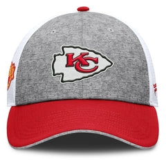 Kansas City Chiefs Option Trucker Adjustable Hat Gray/Red - Fanatics