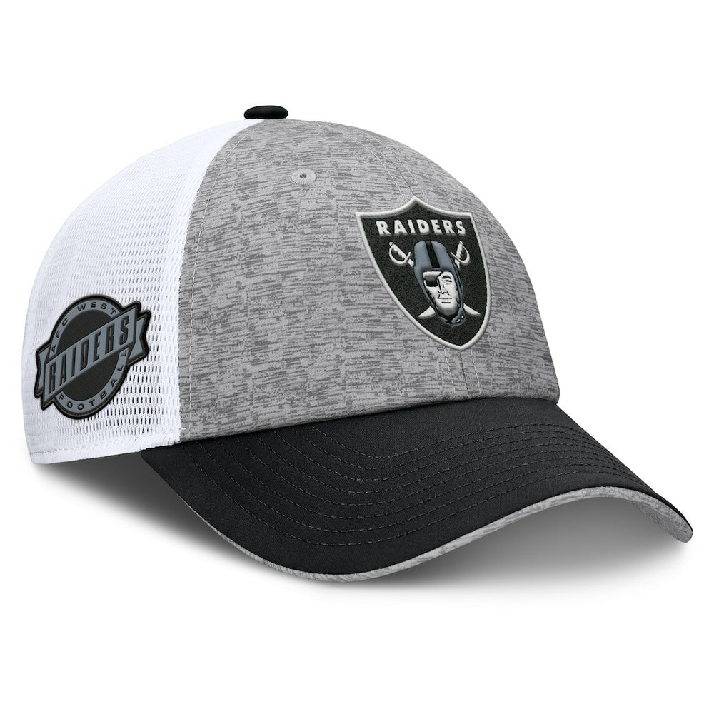 Las Vegas Raiders Option Trucker Adjustable Hat Gray/Black - Fanatics