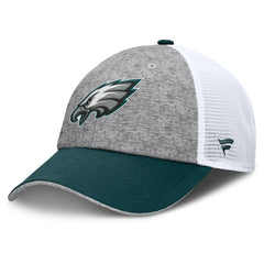Philadelphia Eagles Option Trucker Adjustable Hat Gray/Green - Fanatics