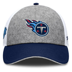 Tennessee Titans Option Trucker Adjustable Hat Gray/Navy - Fanatics