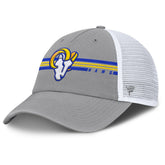 Los Angeles Rams Singleback Trucker Adjustable Hat Gray - Fanatics