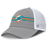 Miami Dolphins Singleback Trucker Adjustable Hat Gray - Fanatics