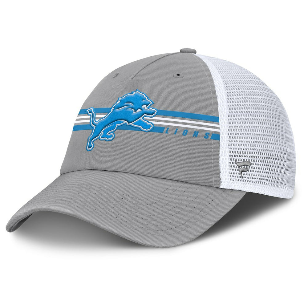 Detroit Lions Singleback Trucker Adjustable Hat Gray - Fanatics