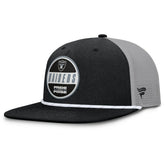 Las Vegas Raiders Edge Rush Trucker Adjustable Hat Black/Gray - Fanatics