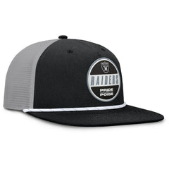 Las Vegas Raiders Edge Rush Trucker Adjustable Hat Black/Gray - Fanatics