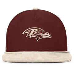 Baltimore Ravens NFL Reminisce Golfer Adjustable Hat Brown - Fanatics