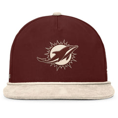 Miami Dolphins NFL Reminisce Golfer Adjustable Hat Brown - Fanatics